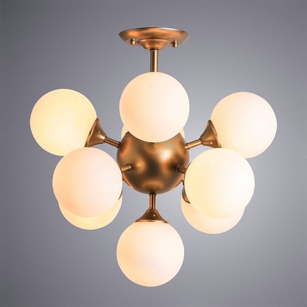 Потолочная люстра Arte Lamp Fobos A2704PL-9SG Фото № 2