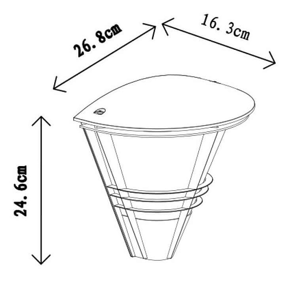 Уличный настенный светильник Lucide Livia 11812/01/31 изображение 3 Уличный настенный светильник Lucide Livia 11812/01/31 Фото № 3