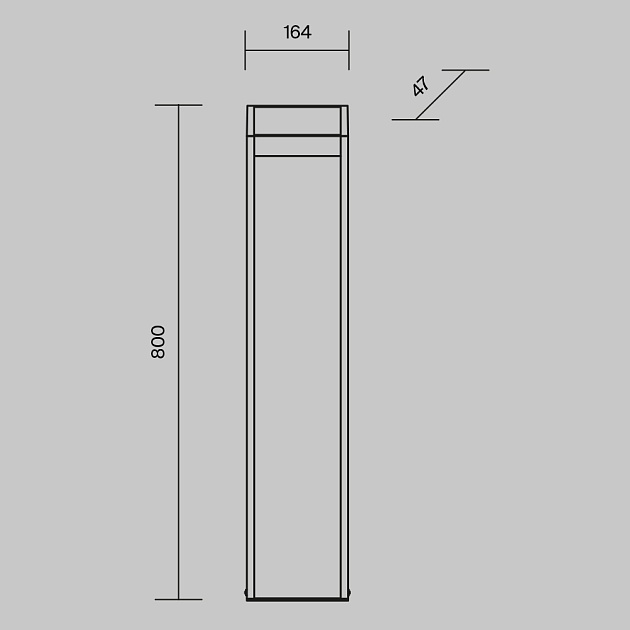 Уличный светодиодный светильник Maytoni Sten O444FL-L13GF3K2 изображение 2 Уличный светодиодный светильник Maytoni Sten O444FL-L13GF3K2 Фото № 2