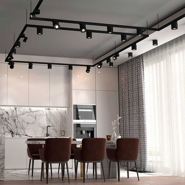 Трековый трехфазный светодиодный светильник Novotech Port Groda 358779 Фото № 6