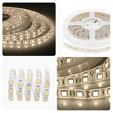 Светодиодная влагозащищенная лента Apeyron 14,4W/m 60LED/m 5050SMD теплый белый 5M 00-11 1