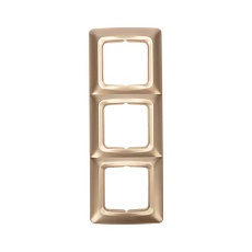 DEA Рамка 3-я горизонтальная Золотой Металлик KRANZ KR-78-0317