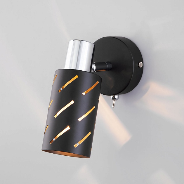 Спот Eurosvet Fente 20090/1 черный/хром Фото № 