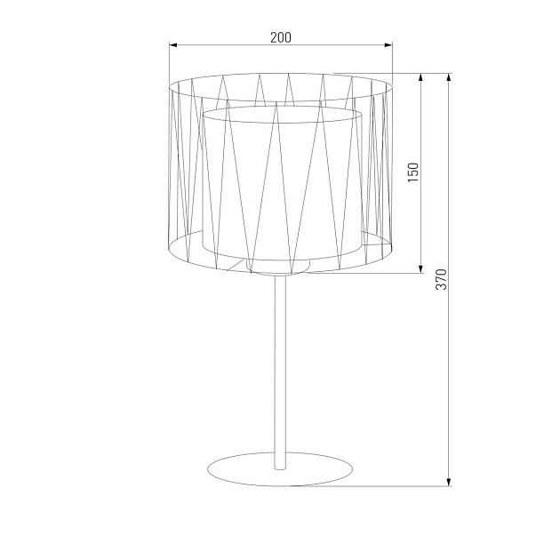 Настольная лампа TK Lighting 2898 Harmony Black Фото № 2