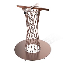 Кухонный стол Sheffilton SHT-TU3-1/80/80 ЛДСП венге медный металлик/венге 9820654102 2