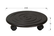 Подставка для цветов Мебелик Спираль (2шт) 005239 2