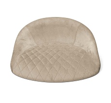 Полубарный стул Sheffilton SHT-ST19-SF2/S94-1 ванильный крем/прозр. лак/черный муар 2858136001 2