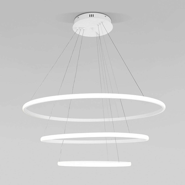 Подвесной светодиодный светильник Eurosvet Collars 90264/3 белый Фото № 