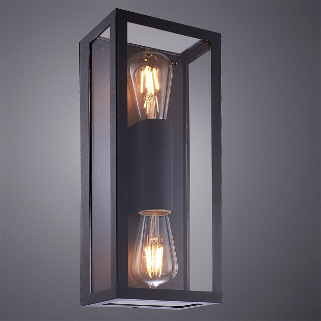 Уличный настенный светильник Arte Lamp Belfast A4569AL-2BK Фото № 2