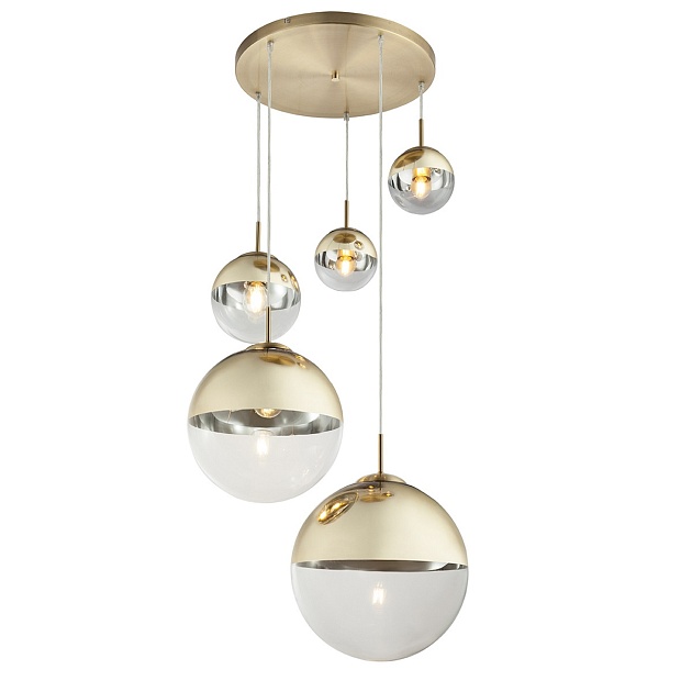 Подвесной светильник Toplight Glass TL1203H-05GD изображение Подвесной светильник Toplight Glass TL1203H-05GD Фото №