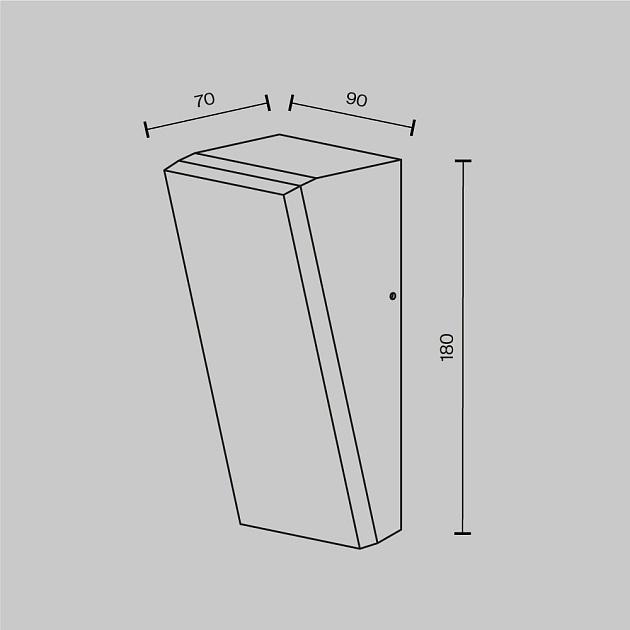 Уличный настенный светодиодный светильник Maytoni Brick O436WL-L10GF3K1 Фото № 2