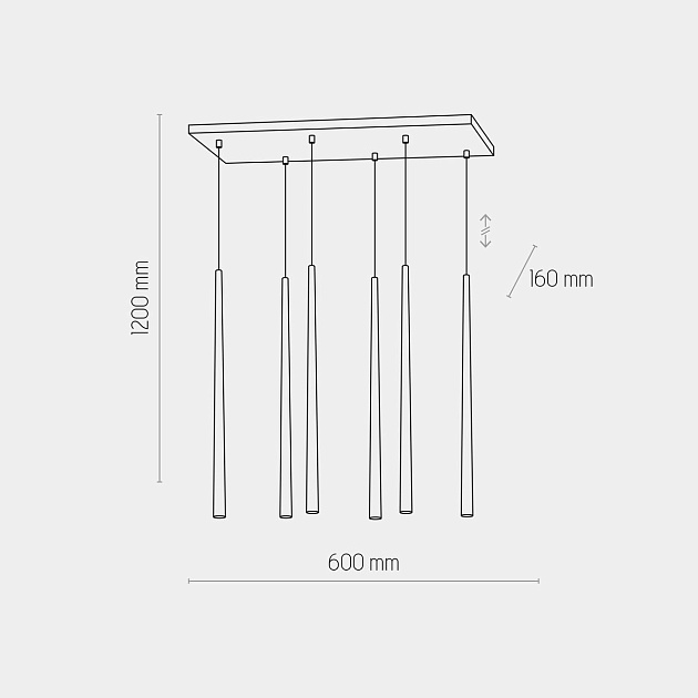 Подвесная люстра TK Lighting 6420 Piano Gold Фото № 3