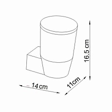 Уличный настенный светодиодный светильник Lucide Ninke 14892/01/30 1