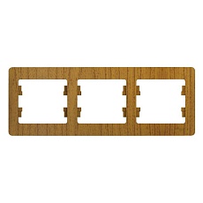 Рамка 3-постовая Systeme Electric Glossa дуб GSL000503