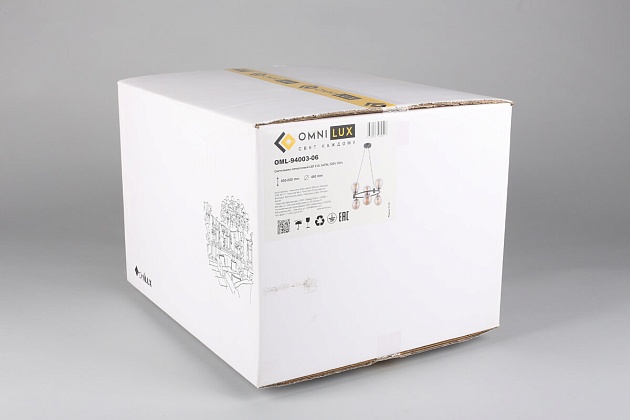 Подвесная люстра Omnilux Sorrento OML-94003-06 изображение 4 Подвесная люстра Omnilux Sorrento OML-94003-06 Фото № 4