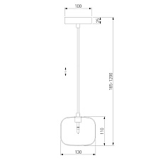 Подвесной светильник Eurosvet Jar 50128/1 золото 2