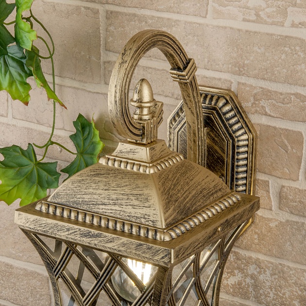 Уличный настенный светильник Elektrostandard Cassiopeya D черное золото a025295 изображение 2 Уличный настенный светильник Elektrostandard Cassiopeya D черное золото a025295 Фото № 2