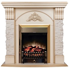 Электрокамин Realflame Athena WT с очагом Fobos Lux Brass 303128