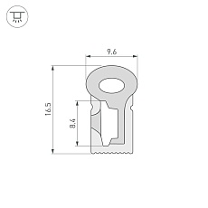 Профиль Arlight WPH-Flex-0817-Side-S8-5m White 040268 1