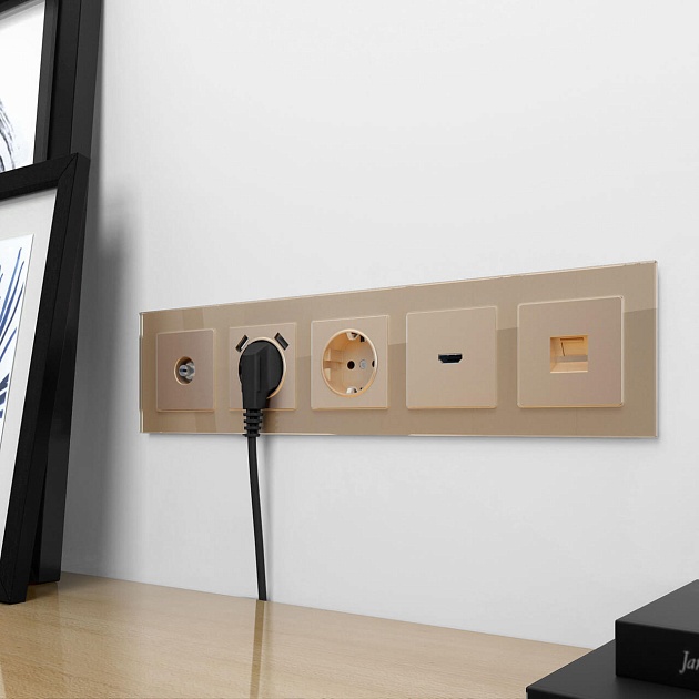 ТВ-розетка оконечная Werkel шампань W1183011 4690389157516 изображение 2 ТВ-розетка оконечная Werkel шампань W1183011 4690389157516 Фото № 2