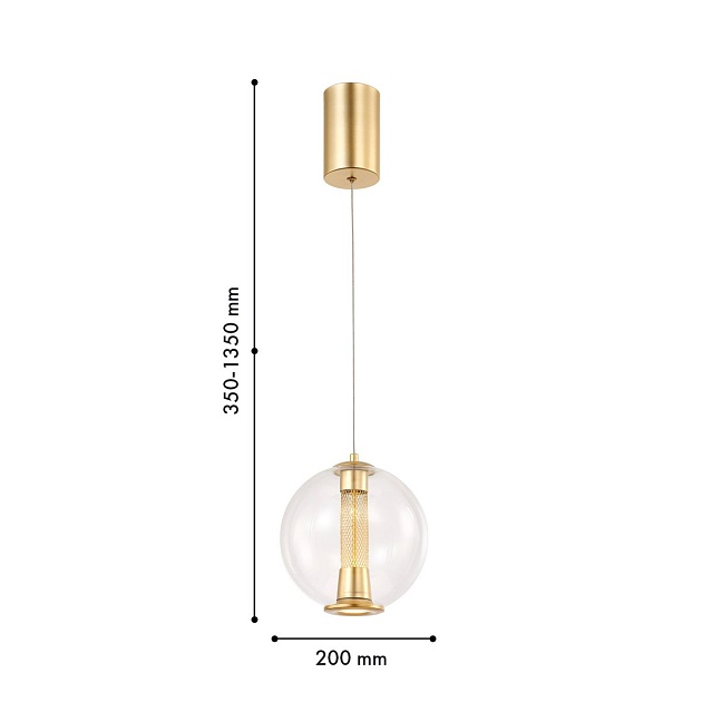 Подвесной светодиодный светильник Favourite Boble 4551-2P изображение 2 Подвесной светодиодный светильник Favourite Boble 4551-2P Фото № 2