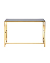 Консоль Stool Group БРУКЛИН 120х40 стекло smoke сталь золото ECST-013-TG-SK (120x40) 3
