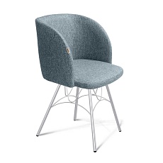 Кресло Sheffilton SHT-ST33/S107 синий лед/хром лак 1507597901