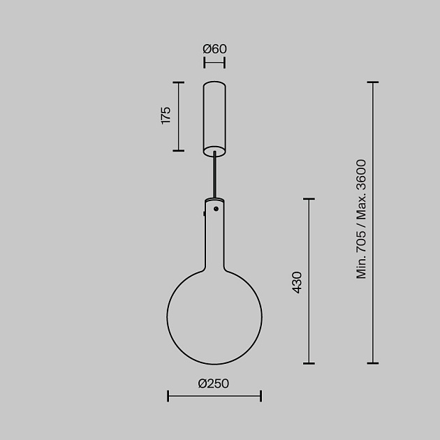 Подвесной светодиодный светильник Maytoni Nebula MOD182PL-L6W3K Фото № 3
