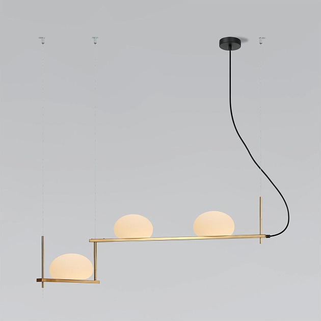 Подвесной светильник Eurosvet Stair 70145/3 латунь изображение Подвесной светильник Eurosvet Stair 70145/3 латунь Фото №