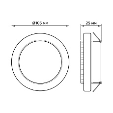 Встраиваемый светильник Gauss Tablet GX008  4