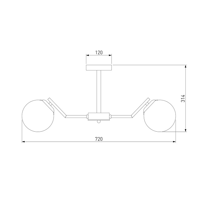 Подвесная люстра Eurosvet Frost 70154/6 хром Фото № 3