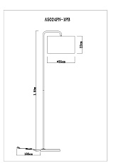 Торшер Arte Lamp Rupert A5024PN-1PB 2