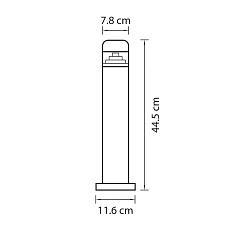 Уличный светодиодный светильник Lightstar Raggio 376907 1