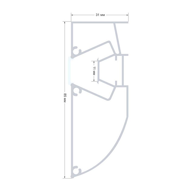 Профиль для натяжного потолка Apeyron 08-58 Фото № 2