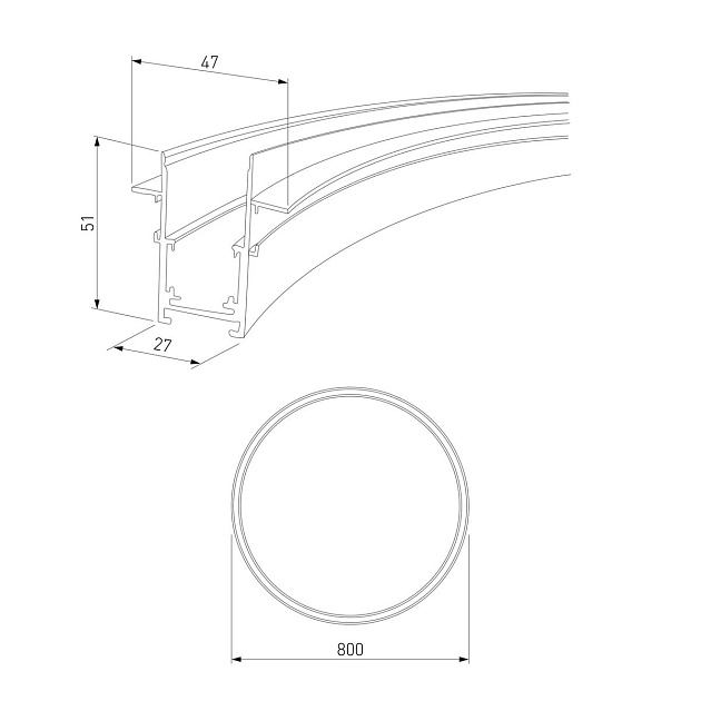 Встраиваемый шинопровод Elektrostandard Slim Magnetic 85158/00 a066494 Фото № 2