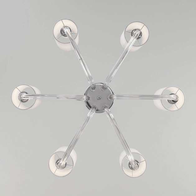 Подвесная люстра Eurosvet Catania 60120/6 хром Smart изображение 3 Подвесная люстра Eurosvet Catania 60120/6 хром Smart Фото № 3