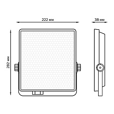 Прожектор светодиодный Gauss Evo 70W 6500К 687511370 4