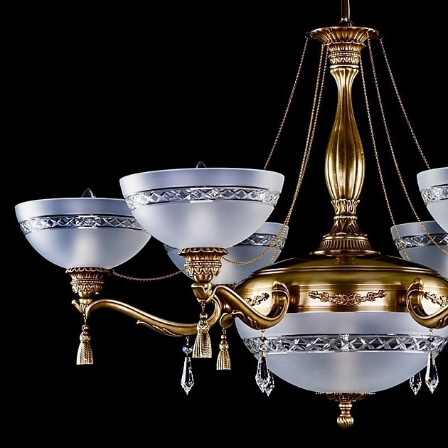 Подвесная люстра Artglass Goldie VI. Light Patina Фото № 3