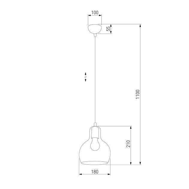 Подвесной светильник TK Lighting 1002 Mango Фото № 3