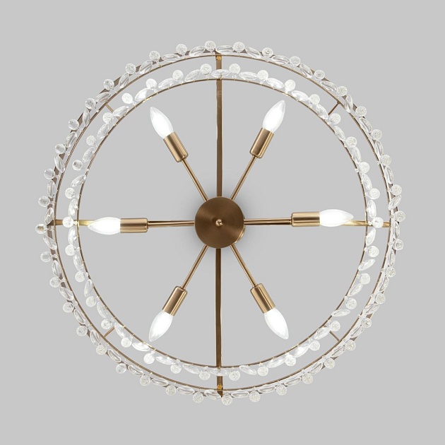 Подвесная люстра Eurosvet Sophie 60165/6 латунь изображение 4 Подвесная люстра Eurosvet Sophie 60165/6 латунь Фото № 4