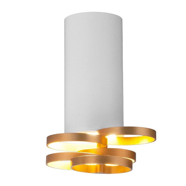 Потолочный светильник Elektrostandard DLN102 GU10 белый/золото a047748 изображение Потолочный светильник Elektrostandard DLN102 GU10 белый/золото a047748 Фото №