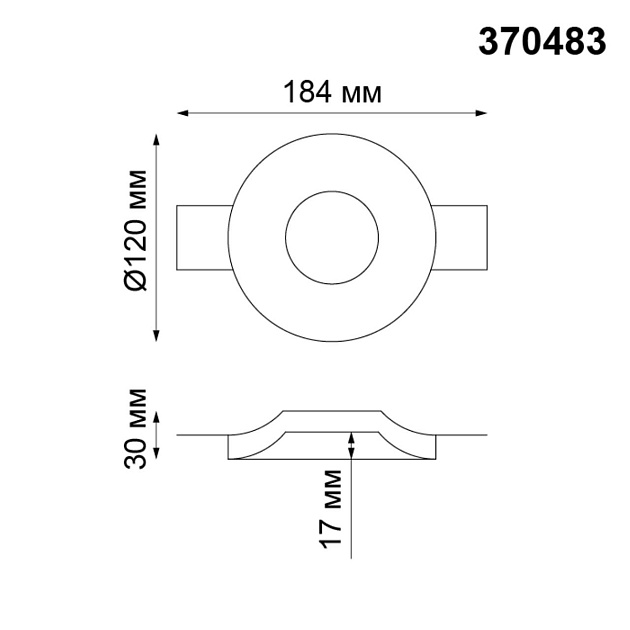 Встраиваемый под покраску светильник Novotech Spot Yeso 370483 изображение 2 Встраиваемый под покраску светильник Novotech Spot Yeso 370483 Фото № 2