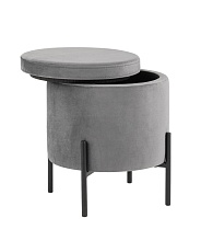 Пуф Stool Group Грейс велюр серый vd-grays-b27 2