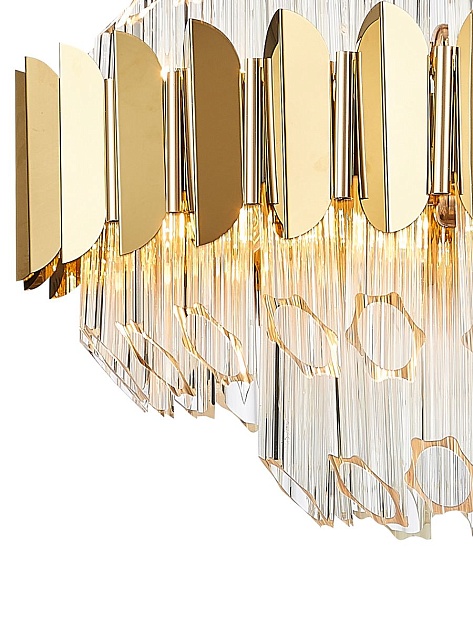 Подвесная люстра Natali Kovaltseva Rivera 81443/8C Gold Фото № 2