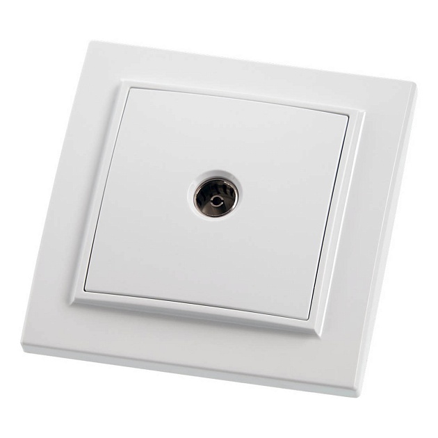 ТВ-розетка Feron Stekker Эрна белый PST00900801 39048 Фото № 