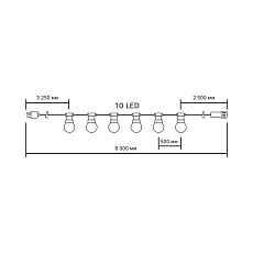 Светодиодная гирлянда белт-лайт Gauss Holiday HL063 3