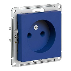 Розетка 2К Schneider Electric AtlasDesign 16A 250V аквамарин ATN001141