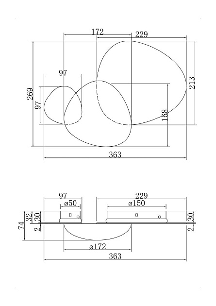 Настенный светодиодный светильник Maytoni Jack-stone MOD314WL-L8N3K Фото № 2