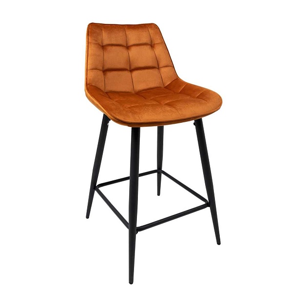 Полубарный стул AksHome Linx кирпичный, велюр 86210 изображение Полубарный стул AksHome Linx кирпичный, велюр 86210 Фото №