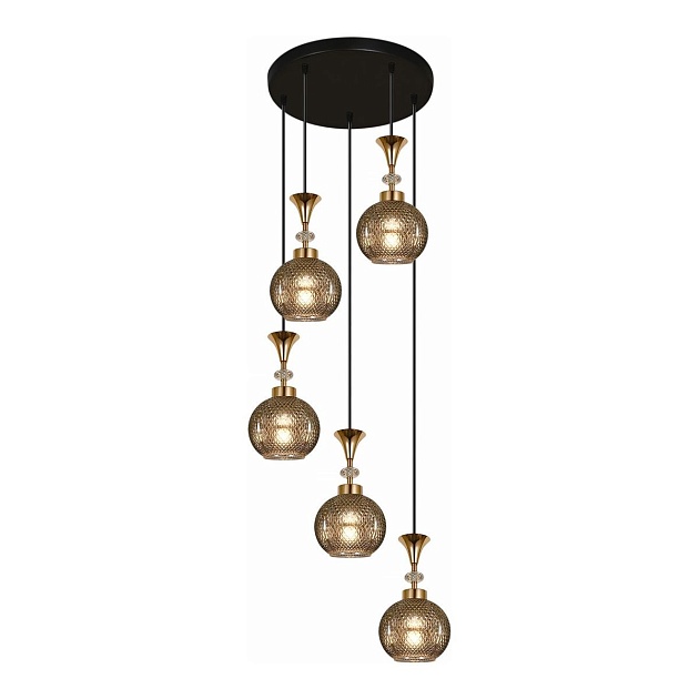 Подвесная люстра Reluce 02001-0.9-05 Smoke Фото № 